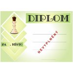 VIZINGR Šachy diplom A4 č.2 Šachy č.2 BEZ TEXTU – Zboží Dáma