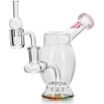 CALVO Bubble Rig Wax Set růžová 13 cm zábrus 14 mm – Hledejceny.cz