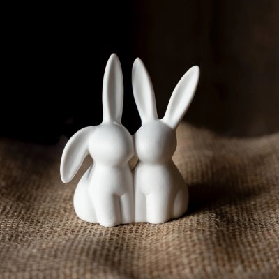 Storefactory Velikonoční dekorace LOVE, bílá barva, keramika – Hledejceny.cz