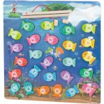 KIK Dřevěná vkládačka magnetické chytání rybiček – Zbozi.Blesk.cz