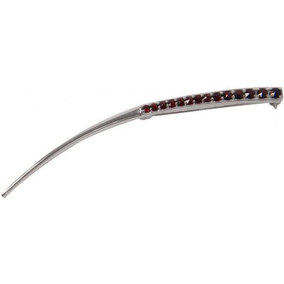 Český granát brož stříbrná 150387 – Hledejceny.cz