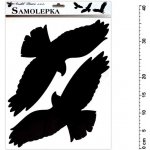 Anděl Samolepka siluety Typ: 1 ptáci 429 42x30cm – Zboží Mobilmania