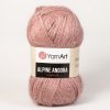 Příze YarnArt pletací příze ALPINE ANGORA 342 starorůžová, efektní, 150g/150m