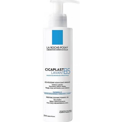 La Roche Posay Cicaplast Lavant B5 zklidňující čisticí pěnivý gel For Skin Irritation Babies Childern and Adults Face Body Scalp and Intimate Areas 200 ml – Zboží Mobilmania