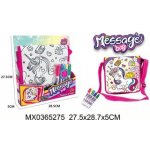 Alltoys Kabelka na vymalování Message – Zboží Mobilmania