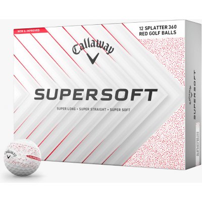 Callaway Supersoft Splatter 360 Blue červené 12 ks – Zboží Dáma