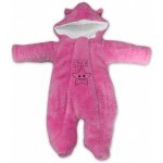 Baby Nellys Baby Nellys Zimní chlupáčková kombinézka Little STAR bílá – Sleviste.cz