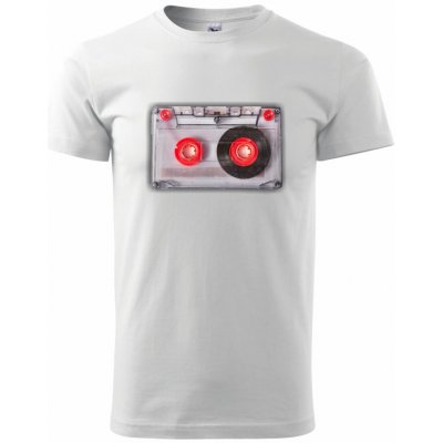MC kazeta průhledná klasické pánské triko bílá – Zboží Mobilmania