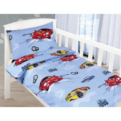 Veratex povlečení Závodní Auta 90 x 135 cm 45 x 60 cm – Zboží Mobilmania