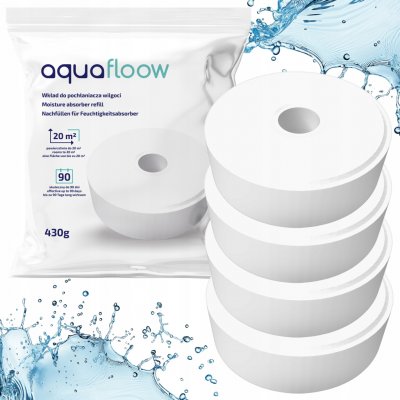 AquaFloow Náplň tableta do pohlcovače vlhkosti 430 g 4 ks – Sleviste.cz