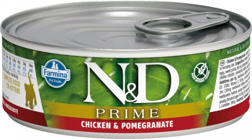 N&D CAT PRIME Kitten Chicken & Pomegranate 70 g