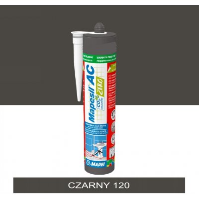 Mapesil AC 120 Sanitární silikon 310 g černá – Zboží Mobilmania