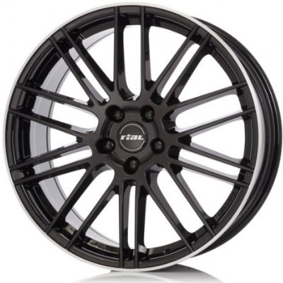 Rial KIBO 8,5x20 5x112 ET36 diamond black polished – Zboží Mobilmania