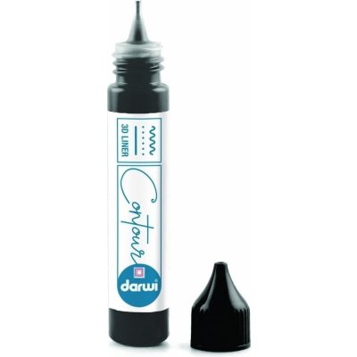 Darwi Barva na sklo Black 30 ml 1 ks – Zboží Dáma