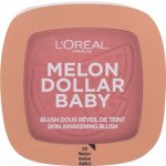 L'Oréal Paris Wake Up & Glow Melon Dollar Baby tvářenka pro všechny typy pleti 03 Watermelon Addict 9 g – Zboží Mobilmania