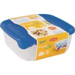 Curver SET Fresh&Go modrá + 1,7 l + 2,9 l + 0,25 l 0,8 l – Zboží Dáma