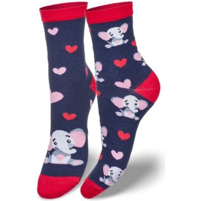 Veselé barevné bavlněné ponožky "PRO ŠTĚSTÍ" – Zboží Mobilmania