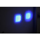 PROFI LED výstražné bodové světlo 12-24V 2x4W modrý 143x122mm wa-008b