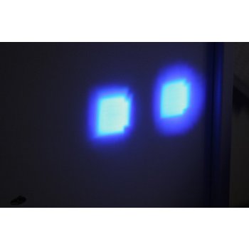 PROFI LED výstražné bodové světlo 12-24V 2x4W modrý 143x122mm wa-008b