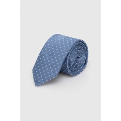 Hugo kravata ze směsi hedvábí 50509056 modrá