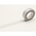 MT masking tape geometrická stripe silver 2 – Hledejceny.cz