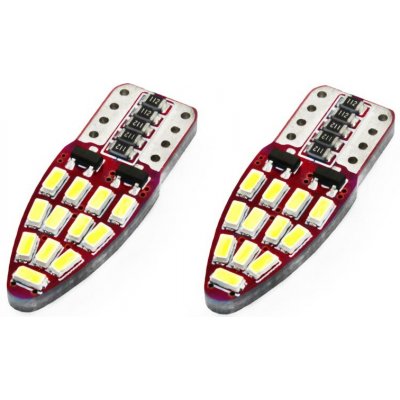 AMiO LED žárovky CANBUS 24SMD 3014 T10e (W5W) White 12V – Hledejceny.cz