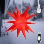SALCAR 3D LED vánoční hvězda 60 cm, červená UG-LV3-DE – Hledejceny.cz