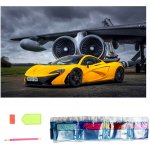 Norimpex Diamantové malování Žlutý sporťák na letišti 30 x 40 cm – Hledejceny.cz