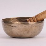 Tibetská mísa 340 g průměr 14 cm ručně tepaná tón F – Zboží Mobilmania