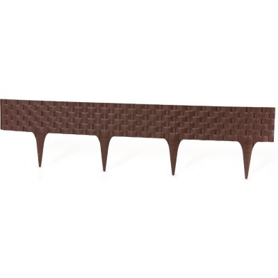 Zahradní palisáda – Rattan Palisade, hnědá 3,2 m (balení 4 ks o délce 0,8 m) – Zboží Mobilmania