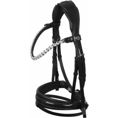 ACAVALLO Uzdečka Ophelia Calfskin černá/černá – Zboží Dáma