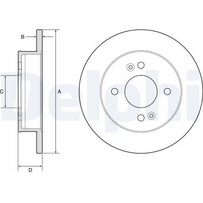 Brzdový kotouč DELPHI BG4917C – Hledejceny.cz