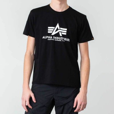 Alpha Industries Basic Tee černé – Zboží Mobilmania