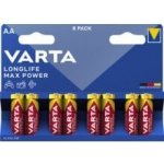Varta Longlife Max Power AA 8 ks 961033 – Hledejceny.cz