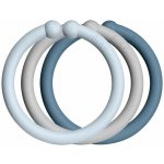 Bibs Loops Kroužky 12 ks Sand dark oak vanilla – Sleviste.cz
