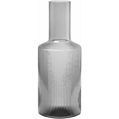 Ferm Living Karafa Ripple 1 l, Smoked Grey, 100125112 – Hledejceny.cz