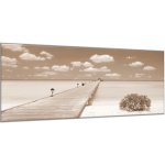 Obraz skleněný most do moře - 60 x 90 cm – Hledejceny.cz