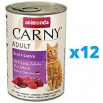 Carny Adult hovězí jehněčí 12 x 400 g – Hledejceny.cz