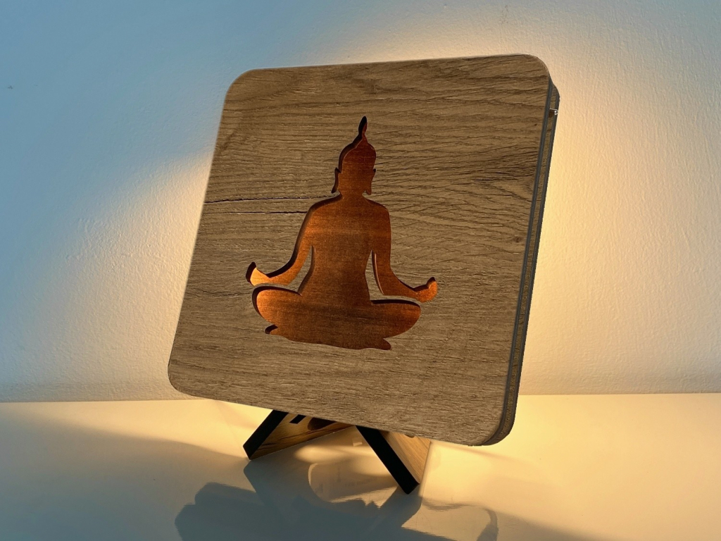 Li-Go Budha lampa 19x19 cm dub B 3699