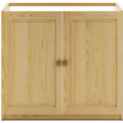Dolní kuchyňská skříňka z masivu borovice KW112 - 80/80/50 cm (š/v/h) – Zboží Dáma