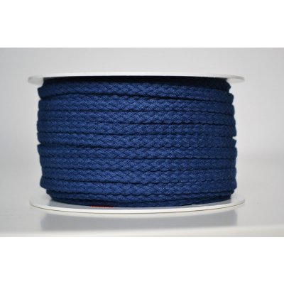 Takoy Pletená bavlněná šňůra modrá 5 mm premium – Hledejceny.cz