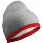 Myrtle Beach beanie with Contrasting Border Světle šedá vínová – Hledejceny.cz