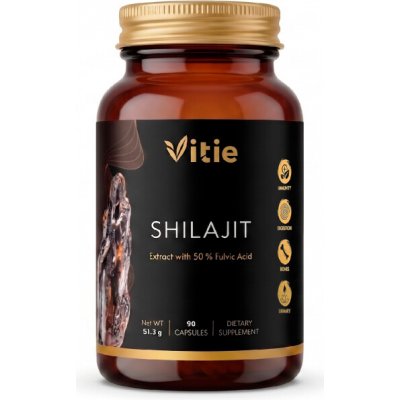 Vitie Shilajit Mumio extrakt – 50 % kyseliny fulvové, 90 kapslí – Hledejceny.cz