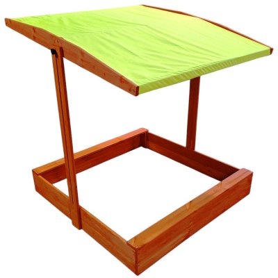 Tomido Pískoviště dřevěné 120x120cm uzavíratelné, se stříškou SP0838 – Sleviste.cz