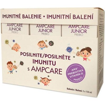 AMPcare Junior prebio imunitní balení 3 x 150 ml – Hledejceny.cz