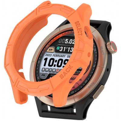 VSECHNONAMOBIL TPU HALF COVER Obal pre Amazfit Cheetah Round / Cheetah Pro oranžový 65265 – Zboží Živě
