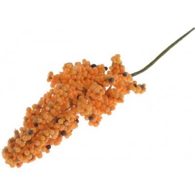 Přízdoba Větvička s bobulkami sv.oranžové, 13cm, 6ks – Zboží Mobilmania