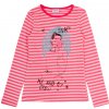 Dětské tričko Winkiki kids Wear dívčí tričko s dlouhým rukávem Snap růžová pruhy