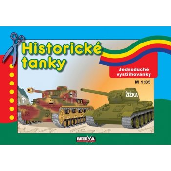 Betexa zásilková služba Historické tanky Jednoduché vystřihovánky