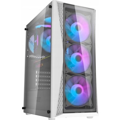 darkFlash DK352 Plus + 4 Fans white – Zboží Mobilmania